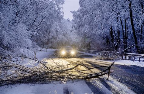 Winter arrives in Northern Europe, with dangerous roads in Germany and record lows in Scandinavia